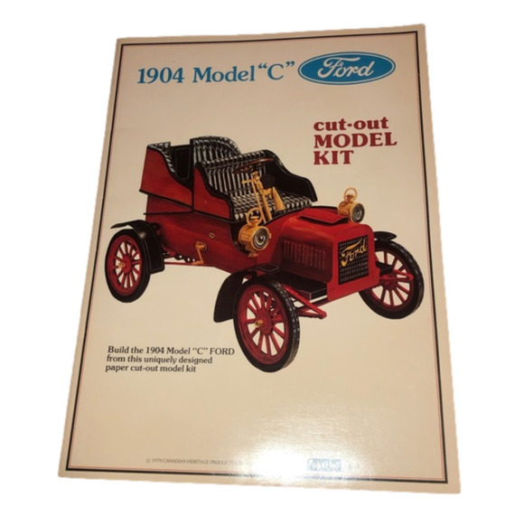 Vintage Other - VTG 70s Ford 1904 Model C Cut Out Model Kit 1979 Canadian Heritage Products